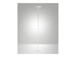 Best Regina - Lámpara de pie LED redonda de metal orientable, altura 180 cm, Fabas Luce - Luz LED integrada de 35 W, CCT (3000K-6000K) Blanco
