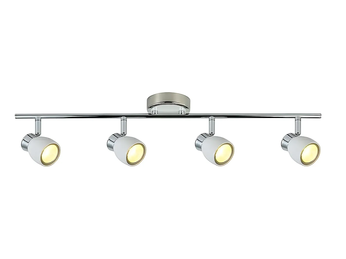 Best AKUNADECOR Regleta Baño Modelo Chaco -cromo 4 Focos Blanco