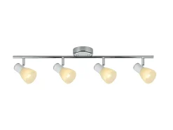 Online AKUNADECOR Regleta Focos Orientables Modelo Cholo /cromo Blanco
