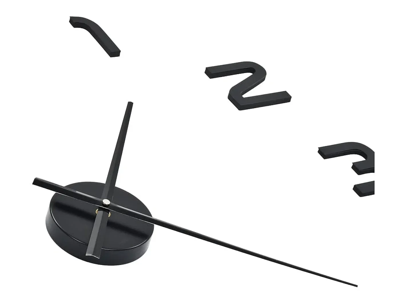 Hot Reloj 3D de pared con diseño moderno 100 cm XXL ES398675 Negro