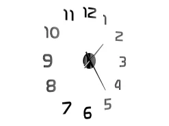 Hot Reloj 3D de pared con diseño moderno 100 cm XXL ES398675 Negro