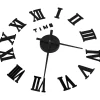 Reloj De Pared-Reloj 3D de pared con diseño moderno 100 cm XXL ES405481 Negro