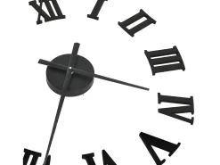 Reloj De Pared-Reloj 3D de pared con diseño moderno 100 cm XXL ES405481 Negro