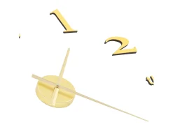 Reloj De Pared-Reloj 3D de pared con diseño moderno 100 cm XXL ES897079 Dorado