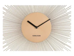 KARLSSON Reloj de metal Peony 45 cm Dorado New