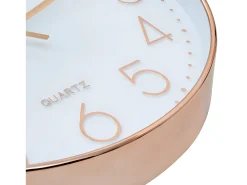 Reloj de pared 30 cm rosa dorado ES797365 Blanco New