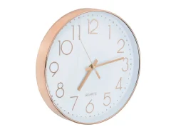 Reloj de pared 30 cm rosa dorado ES797365 Blanco New