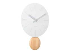 Outlet KARLSSON Reloj de pared Arlo péndulo - - Ø30cm Blanco