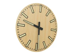 Best Reloj de pared con escalas y agujas luminosas Ø30 cm ES736624 Amarillo