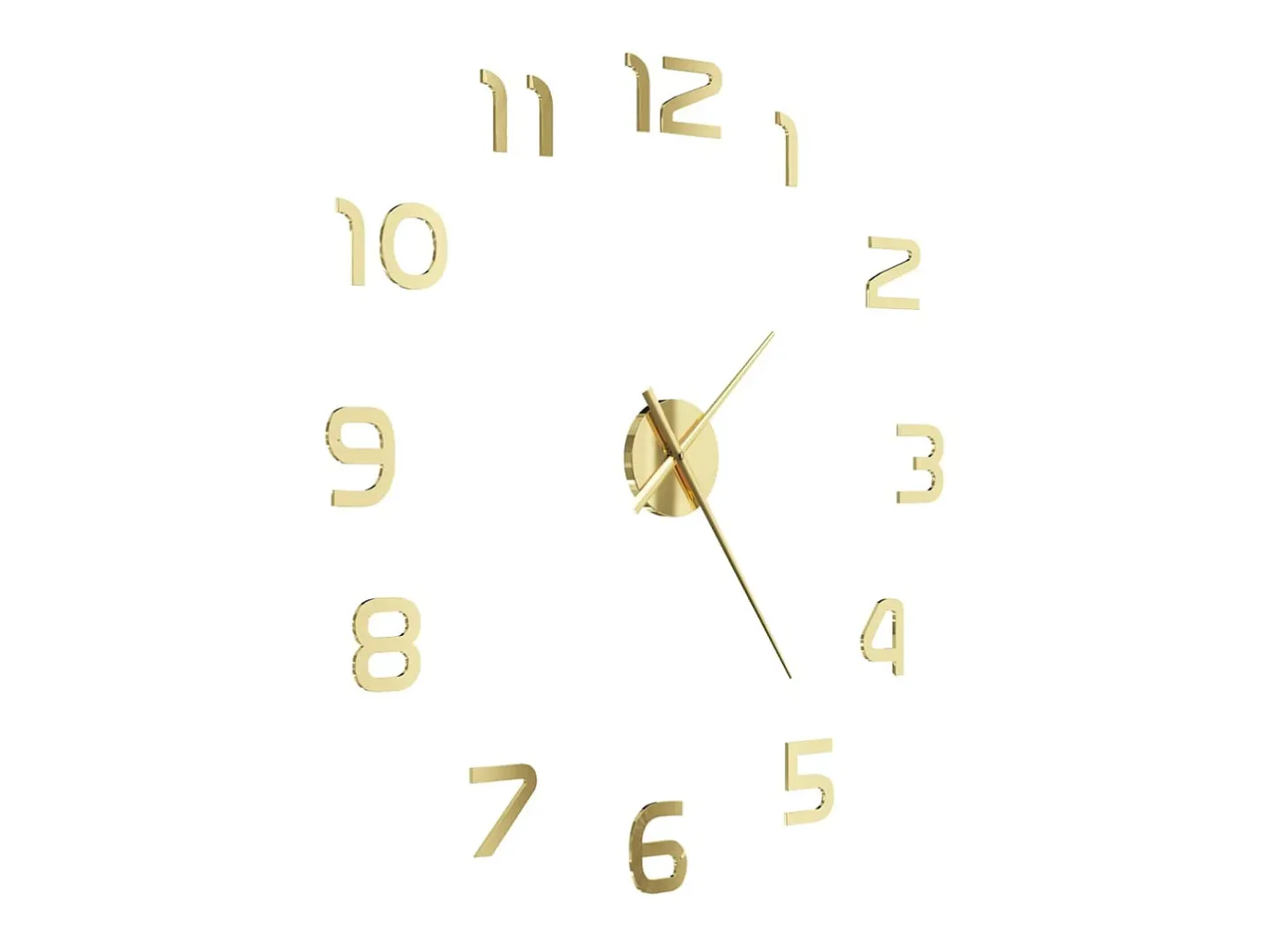Reloj de pared 3D con diseño moderno 100 cm XXL ES592508 Dorado Clearance