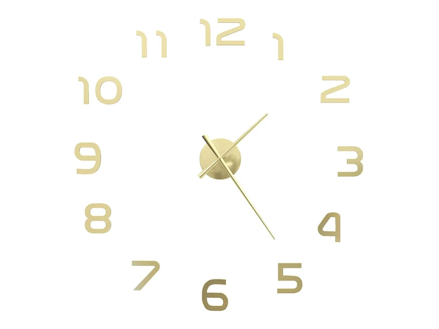 Reloj de pared 3D con diseño moderno 100 cm XXL ES592508 Dorado Clearance