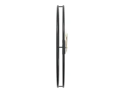 Reloj De Pared-Reloj de pared de hierro Ø50 cm ES824264 Negro