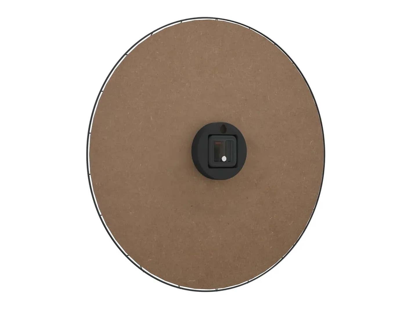 Reloj de pared de madera de ingeniería y negro Ø50 cm ES702449 Amarillo Discount