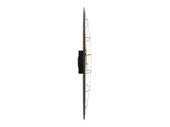 Reloj de pared de madera de ingeniería y negro Ø50 cm ES702449 Amarillo Discount
