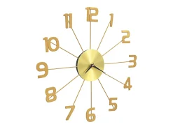 Reloj De Pared-Reloj de pared de metal 50 cm ES759351 Dorado