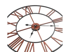 Clearance Reloj de pared de metal 58 cm ES603832 Rojo