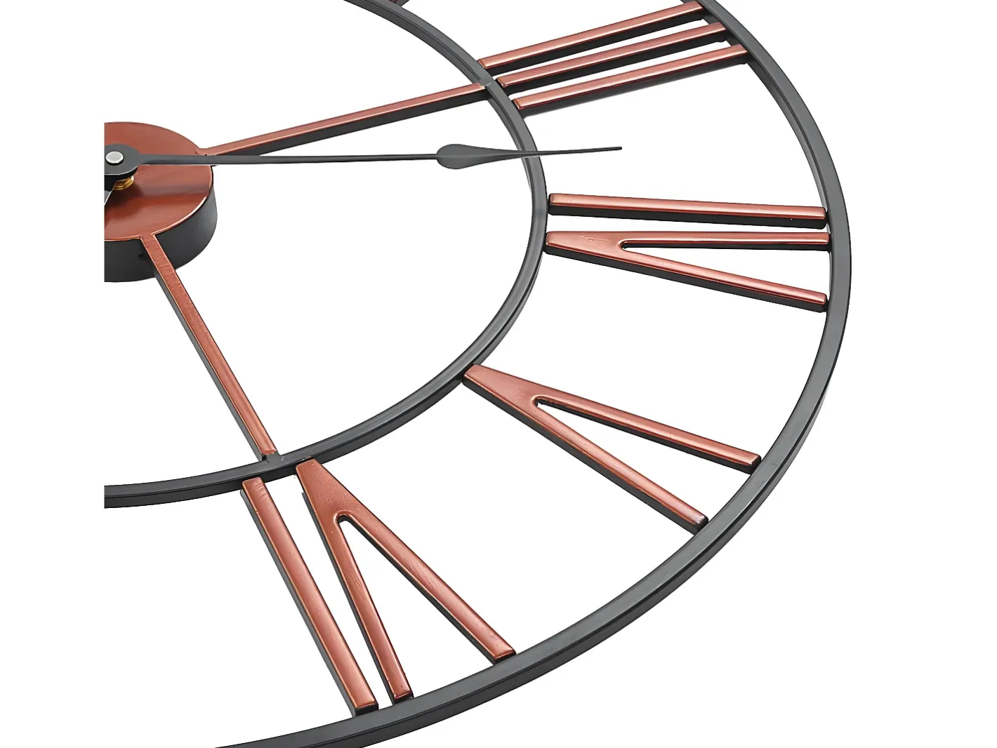 Clearance Reloj de pared de metal 58 cm ES603832 Rojo
