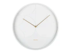 PRESENT TIME Reloj De Pared-Reloj de pared Echelon Circular - - Ø40cm Blanco
