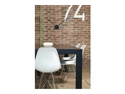 KARLSSON Reloj de pared little big time Negro