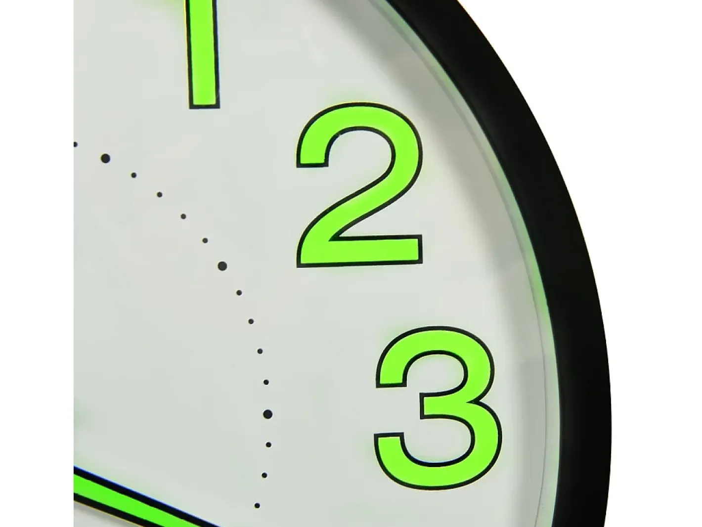 Reloj de pared luminoso 30 cm ES599051 Negro New