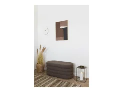 House Nordic Reloj De Pared-Reloj de pared orgánico de Viena, cemento blanquecino, 28 x 33 cm Multicolor
