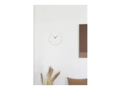 House Nordic Reloj De Pared-Reloj de pared orgánico de Viena, cemento blanquecino, 28 x 33 cm Multicolor