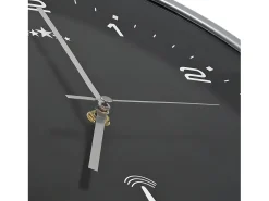 Reloj de pared radiocontrol movimiento de cuarzo 31 cm ES387368 Negro Outlet