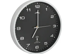 Reloj de pared radiocontrol movimiento de cuarzo 31 cm ES387368 Negro Outlet