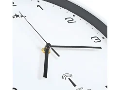 Reloj De Pared-Reloj de pared radiocontrol movimiento de cuarzo 31 cm ES460054 Blanco