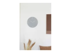 ebuy24 Reloj de pared Ravenna claro, movimiento silencioso, Ø 40 Gris New