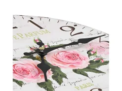 Outlet Reloj de pared vintage con flores 30 cm ES157678 Multicolor