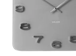 KARLSSON Reloj de pared vintage cuadrado - Gris Best
