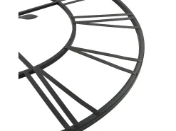 Sale Reloj de pared vintage movimiento cuarzo metal 80 cm XXL ES400434 Negro
