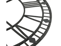 Reloj de pared vintage movimiento cuarzo metal 60 cm XXL ES885500 Negro Clearance