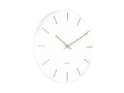 KARLSSON Reloj moderno de metal Charm 30 cm Blanco
