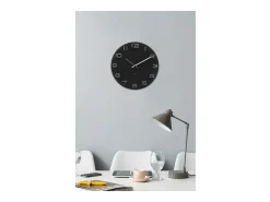 KARLSSON Reloj De Pared-Reloj redondo de cristal vintage 35 cm Negro