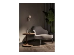 Outlet Reverse - Aplique LED de pared para dormitorio de metal, 6 W, 3000 K, 480 lm, regulable, luz en el difusor - Perenz - Marrón metalizado Marru00f3n