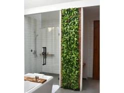 New Vente-unique Revestimiento mural de vegetal sintético IKAZ - Pack de 1m² - Verde