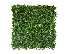 New Vente-unique Revestimiento mural de vegetal sintético IKAZ - Pack de 1m² - Verde
