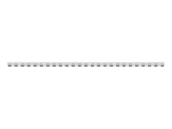 Riel de cortina acero inoxidable 1 m ES325386 Plateado