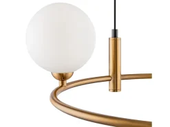 Maytoni Lámpara Suspendida-Ring Lámpara Colgante de Techo Negra, 4 Luces, G9 Negro