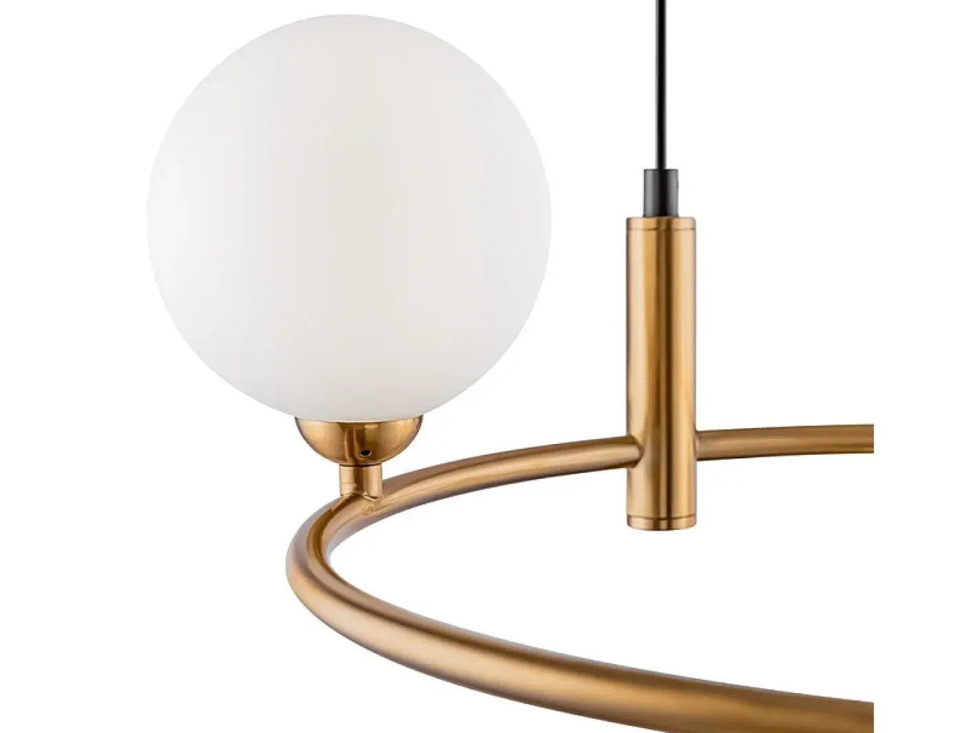 Maytoni Lámpara Suspendida-Ring Lámpara Colgante de Techo Negra, 4 Luces, G9 Negro