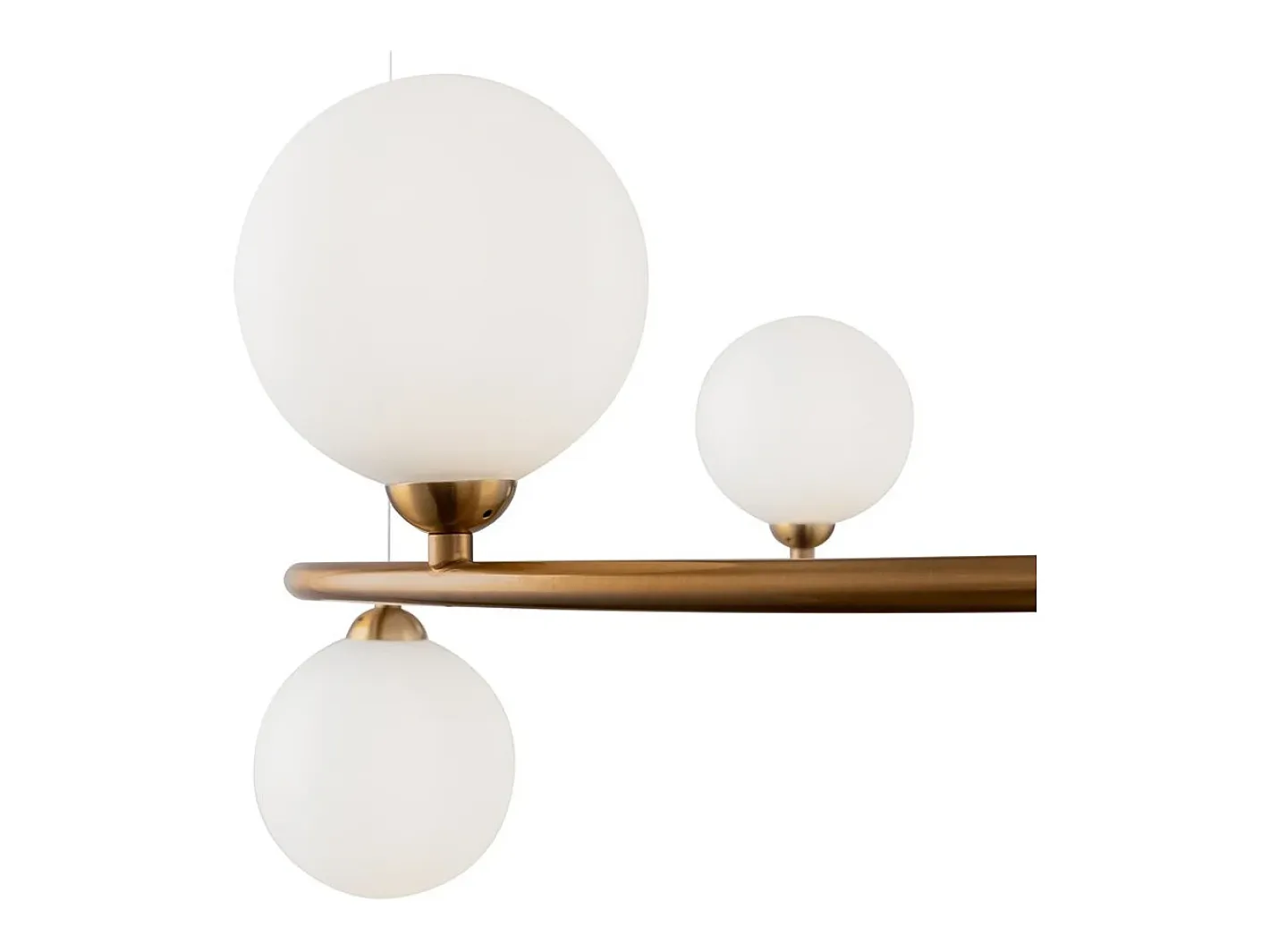 New Maytoni Ring Lámpara Colgante de Techo Blanca, 6 Luces, G9 Blanco