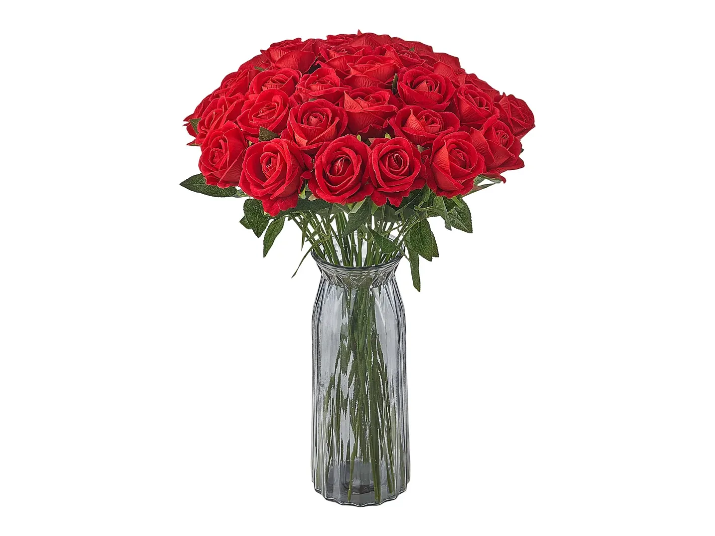 Rosa Artificial SucceBuy Flores Artificiales 508 mm Ramos de Flores Artificiales, Aspecto Realista con Cabeza de Rosa de 70 mm , Lote de 500 Rojo Clearance