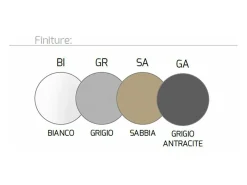 Rotation Sospensione 6 Luci Grigio Antracite Gris New