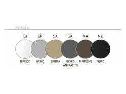 Outlet Round Tube Sospensione 5 Luci Marrone Cavo Cm.250 Con Base Marru00f3n