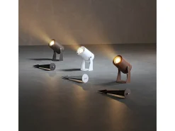 Best Sair - Foco LED redondo de 10 W IP65 Corten 3000K - Luz de jardín para plantas o setos h36cm - Beneito faure Marru00f3n