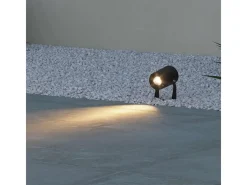 Best Sair - Foco LED redondo de 10 W IP65 Corten 3000K - Luz de jardín para plantas o setos h36cm - Beneito faure Marru00f3n