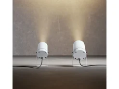 Iluminación Exterior-Sair XL - Foco LED redondo de 20 W IP65 3000 K - Luz de jardín para plantas o setos h38cm - Beneito faure Blanco