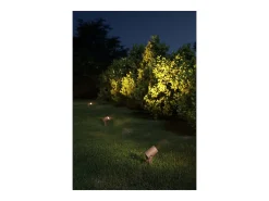 Iluminación Exterior-Sair XL - Foco LED redondo de 20 W IP65 Corten 2200K - Luz de jardín para plantas o setos h38cm - Beneito faure Marru00f3n